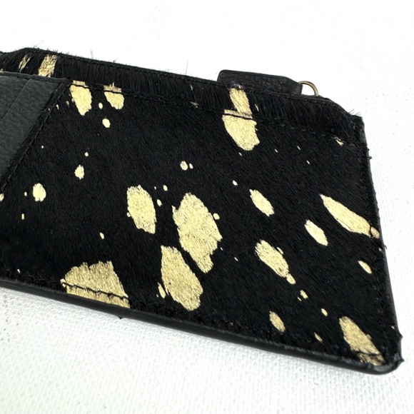 NWOT Myra Bag Golden Flecks Cowhide Cardholder Wallet - Picture 6 of 9